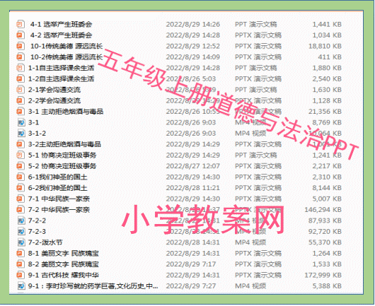 部编人教版小学五年级上册道德与法治课件PPT