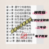闽教版小学三年级公共安全教育案